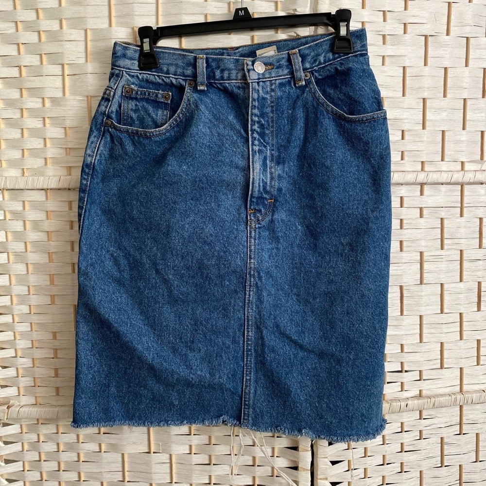 Vintage Calvin Klein denim midi skirt